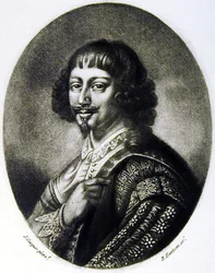 エンディミオン・ポーター（1587-1649）英国の歴史に描かれた人物像のイラスト集、リチャード・アーロム（1743-1822）（メゾチント）